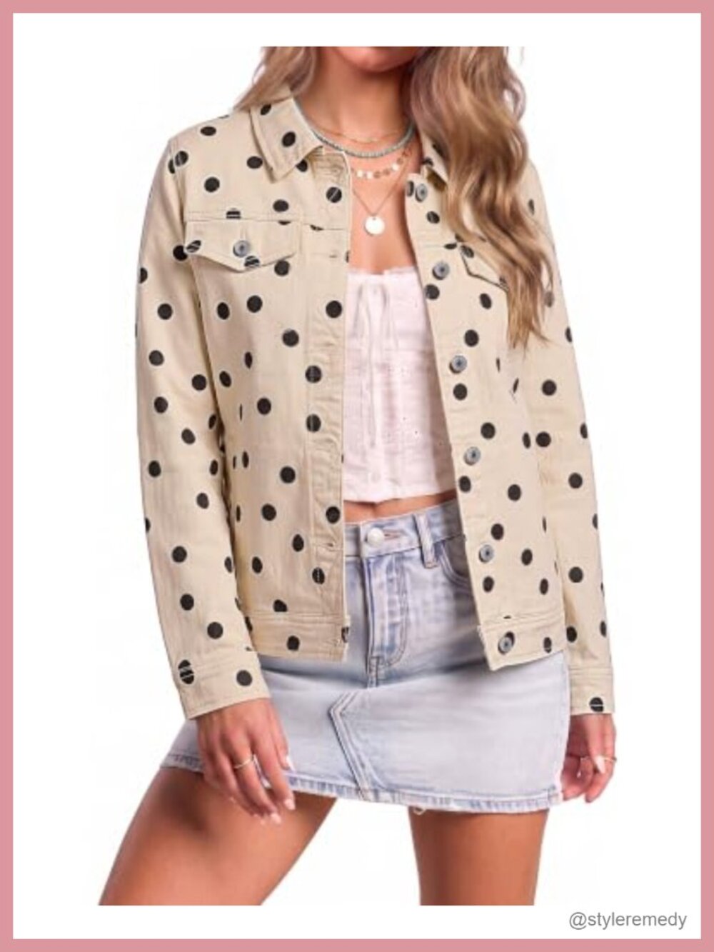 Women's Stretch Denim Jacket with Pockets
